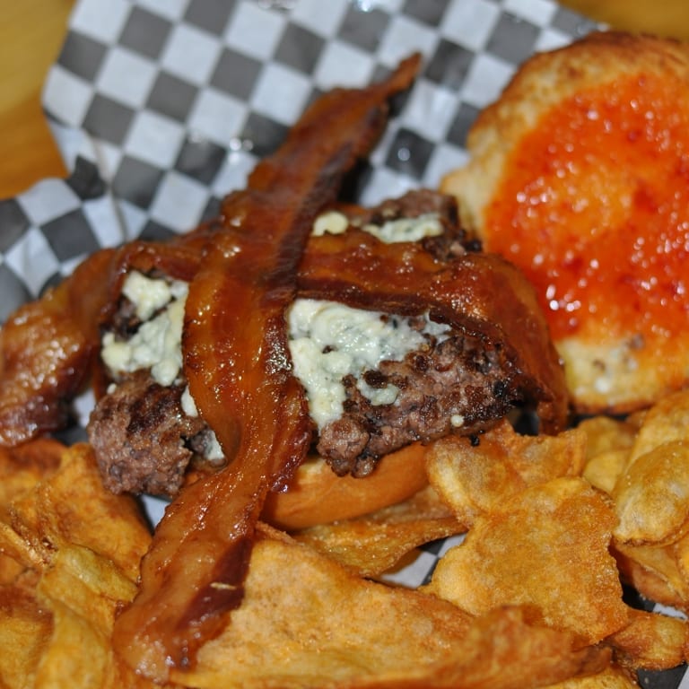 Indulge in Our Blue Cheese Burger