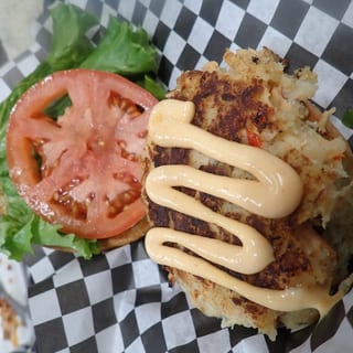 Salmon Cake Burger
